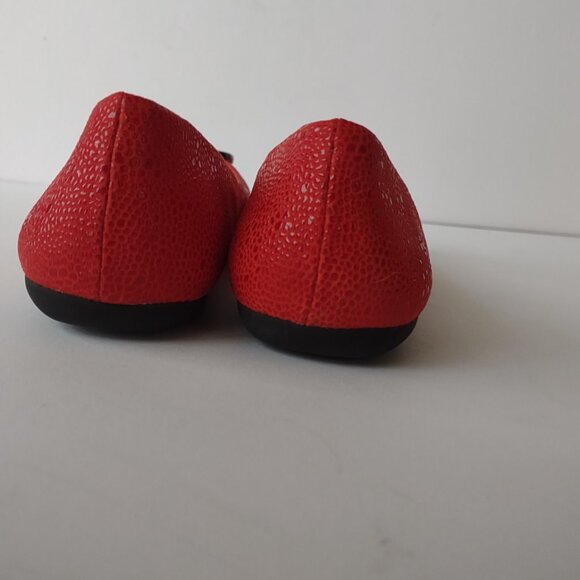 French Sole New York (fs/ny), Libatio, black/red leather flats, Size 10, NWOT - Picture 5 of 7